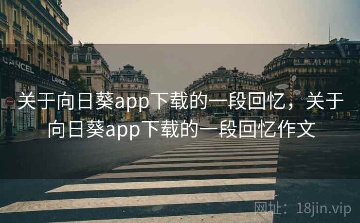 关于向日葵app下载的一段回忆，关于向日葵app下载的一段回忆作文
